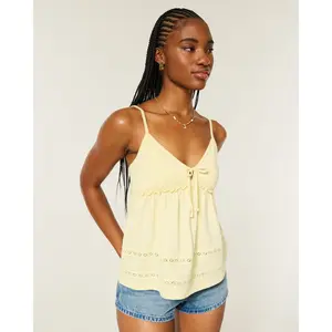Hollister Tie-Front Babydoll Top