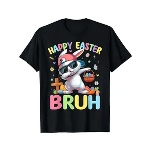 T-Shirt for Boys & - Funny Dabbing Bunny Print 100% Cotton Crew Neck Tee, Casual Short Sleeve Shirt Suitable for School, Parties, Gym, | Birthday Gift for Kids, Teens, Boys,, Year-Round & Meme Apparel