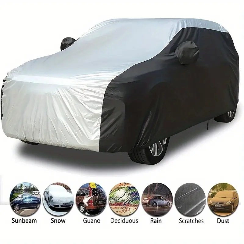 [All Weather Car Cover] Car Cover All Weather, SUV Car Cover for Automobiles, Outdoor Car Cover, Breathable Full Exterior Covers Universal Sedan Car Cover (170"-193")Universal Fit for SUV (170"-193") Washable Slipcover