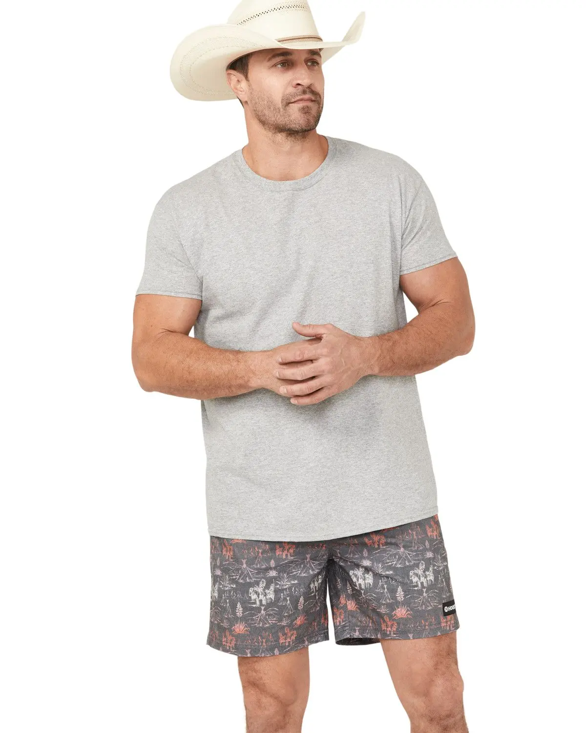 Hooey Men's Men'S Big Wake Comanche Printed Board Shorts - Hb2034pr