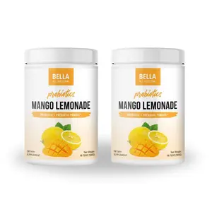 2 Pack Bella All Natural Probiotics Mango Lemonade