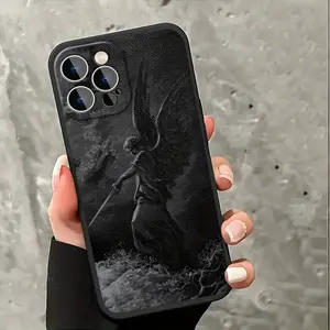 Warrior Angel Darkness Aesthetic Phone Case for iPhone 17 Air 16 11 15 14 13 12 Pro Max XR Plus Case Christmas Gifts for Men Birthday Gifts for Boyfriend Protection Protective