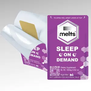 Melts Sleep Dissolving Strips - 30 Strips for Calm Nighttime Routine with Melatonin GABA L-Theanine & Botanicals for Relaxation & Sleep Quality