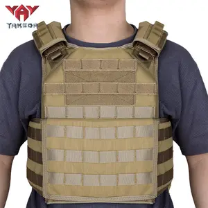 YAKEDA Multi-Functional Hunting Vest with American Flag, Molle System, Adjustable & Durable, Ideal for Outdoor Activities