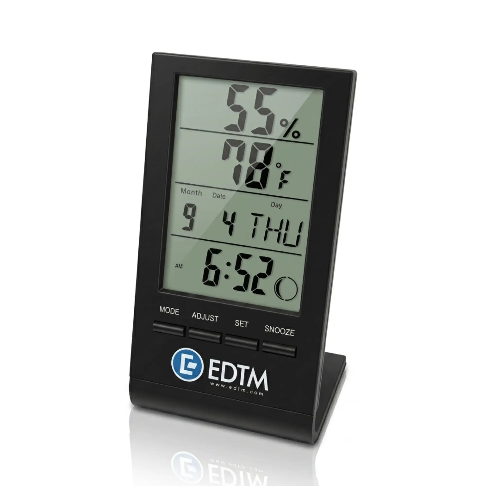 EDTM Thermo-Hygrometer (TH1900) Digital Indoor Thermometer, Made in USA