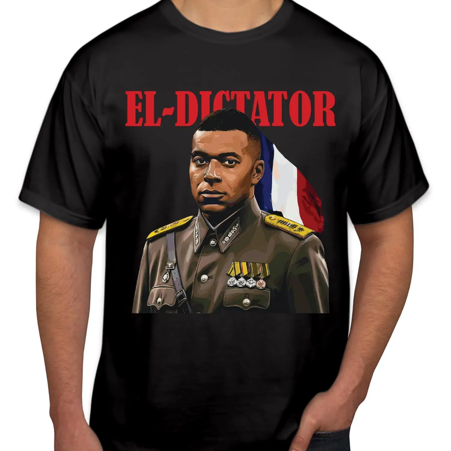 Youth and Adult Mbappe T Shirt El Dictator Funny Soccer Fan T-Shirt