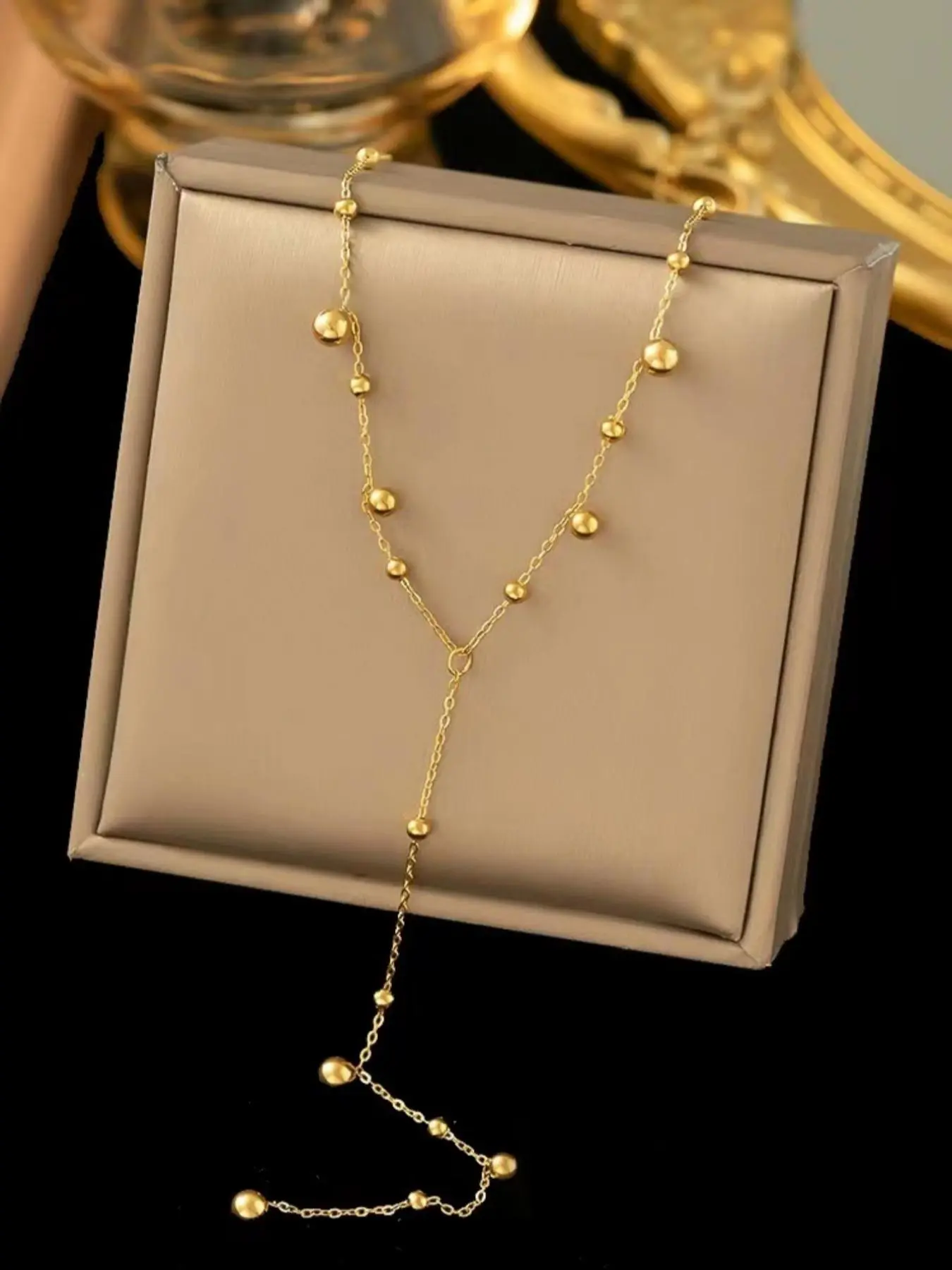 Elegant Long Chain Necklace for Women, Minimalist Chain, Fancy Link Chain, Stainless Steel Jewelry for Party, Daily Clothing Decor, Chic Gorgeous Jewelry, Trendy All-match & Exquisite Jewelry for Birthday Gift without Box, Fashion Chic Accessories