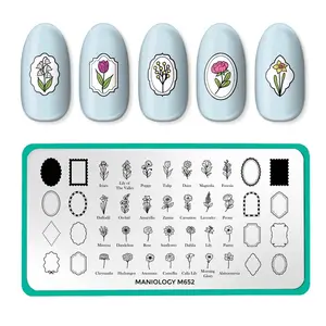 Floral Moments (M652) - Nail Stamping Plate