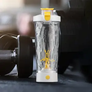 Electric Protein Shaker Bottle, 1 Count Usb Rechargeable Shaker Cup, Portable Beverage Mixer, Handheld Beverage Mixer Cup for Protein Shakes, Ice Maker Machine, Drinkware for Home Kitchen Gym, Usb Rechargeable Blender