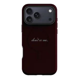 Mclaiwoodshop Maroon Don't CC Me Fancy Phone Cases Phone Cover Hard Case Tough 2-piece Magnetic Phone Case