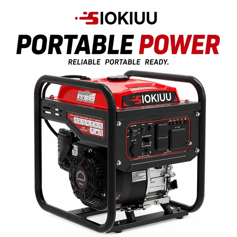 Portable Inverter Generator, 4000W Peak 3200W Rated, Lightweight & Ultra-Quiet Gas Powered for Home Backup, Camping & RVs, with CO Sensor and ECO Mode, Gas Powered Generator, Portable Generator For Camping