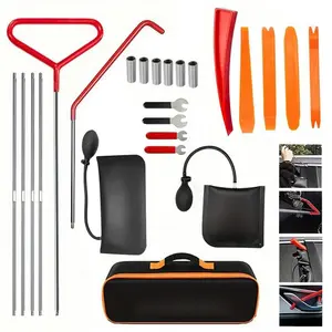 Car Repair Tool Kit Portable Automotive Tool Set With Carrying Bag For Cars & Trucks Professional Emergency Car Tools Door Dent Repair Tool