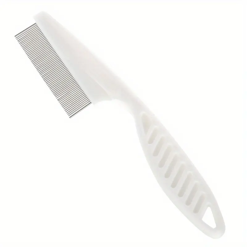 Dog & Cat Flea Combs, Plastic & Stainless Steel Fine Tooth Combs, Effective Pet Grooming Tools, Durable Design for Daily Use, Removal