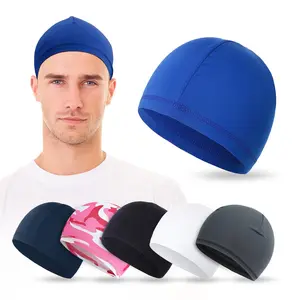 6Pcs Men Cooling Skull Caps Welding Hard Helmet Liner Cycling Quick Dry Moisture Wicking Adjustable Fit Sports Exercise Blue Pink White Premium Quality Hats Outdoor Hiking Hat Black Snapback Baseball Cap Wave Breathable Cap