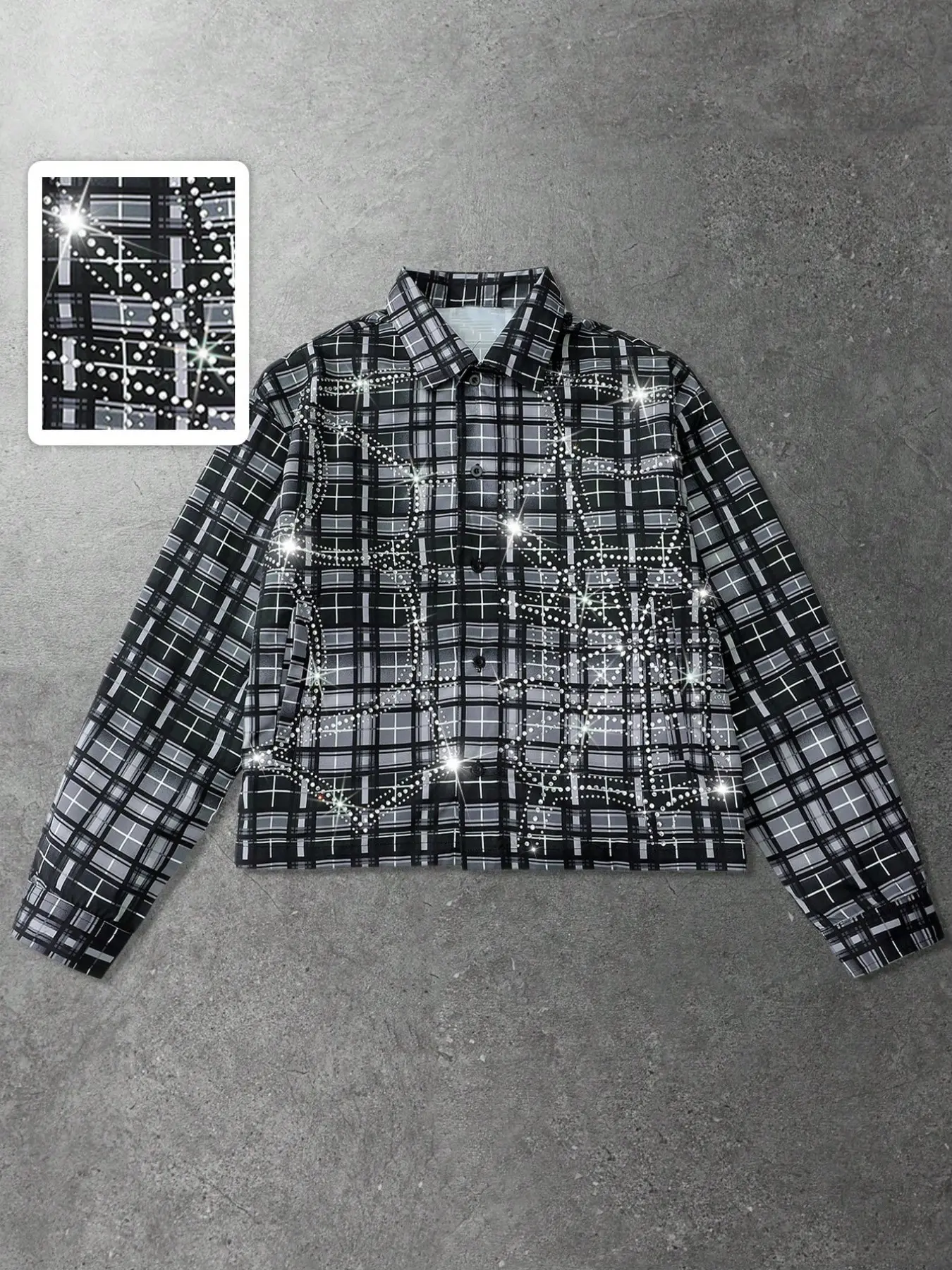 Men's Casual Long Sleeve Plaid Shirt with Button Front and Pockets, Stylish Streetwear Perfect for All Seasons, Loose Casual Style
