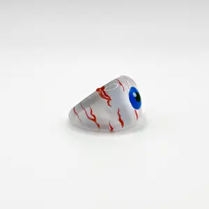 Insomnia ⋆ ˚｡⋆୨୧˚ Hand-Painted Bubble Ring ⋆ Retro Statement Stacking Ring ⋆ Made in NYC