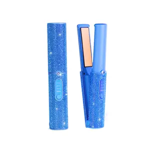 Gemstone Wireless Hair Straightener, Wet to Dry Hair Straightener, No Heat Damage, No hot Plates, All Hair Types，girlacessories&hair curler spinner&curly hair products