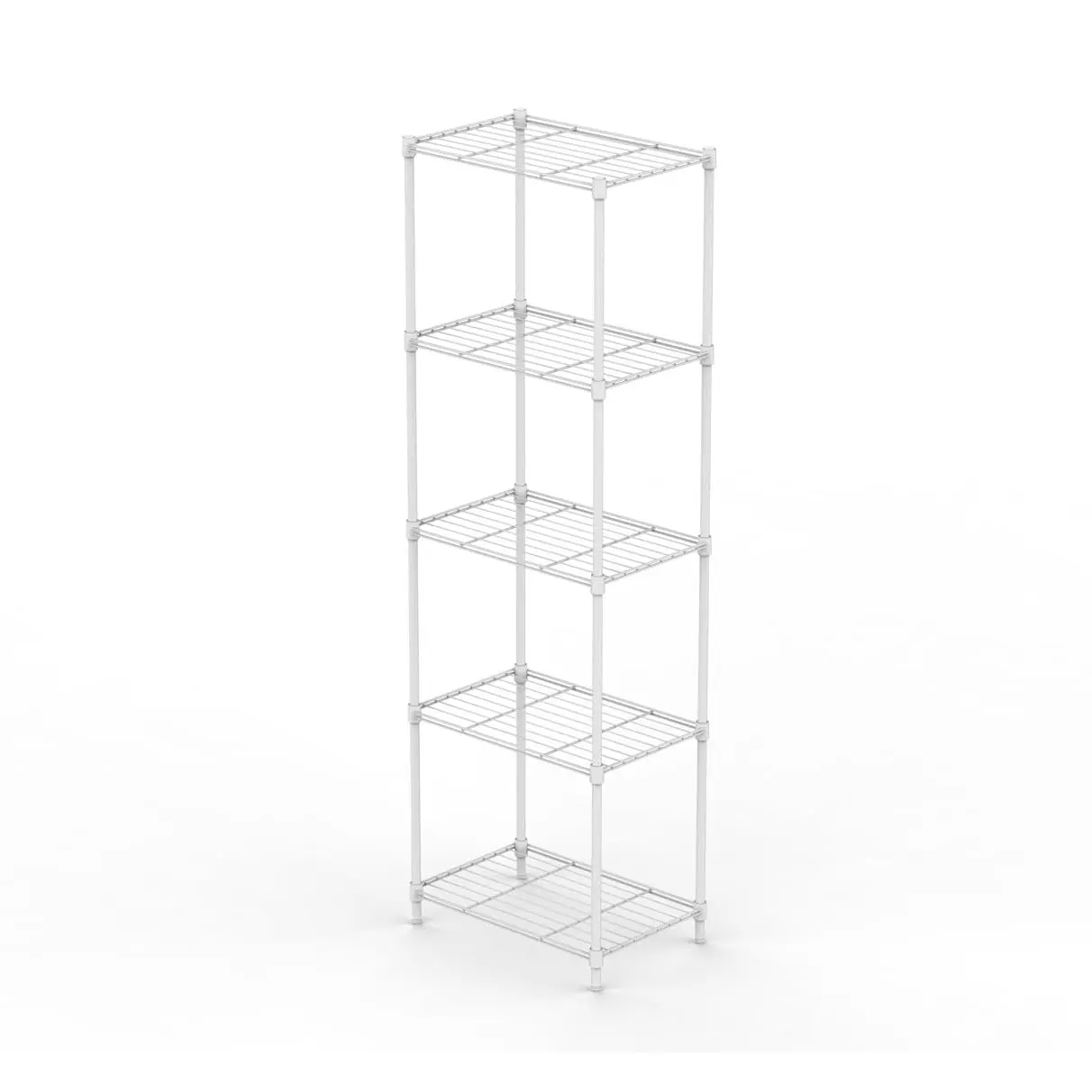 Garvee 5-Tier Wire Shelving Storage Shelving Unit, Small Kitchen Shelves Metal Adjustable Garage Shelving for Pantry Shelf Kitchen Garage, 55"H x 17.7"L x 13.8"W