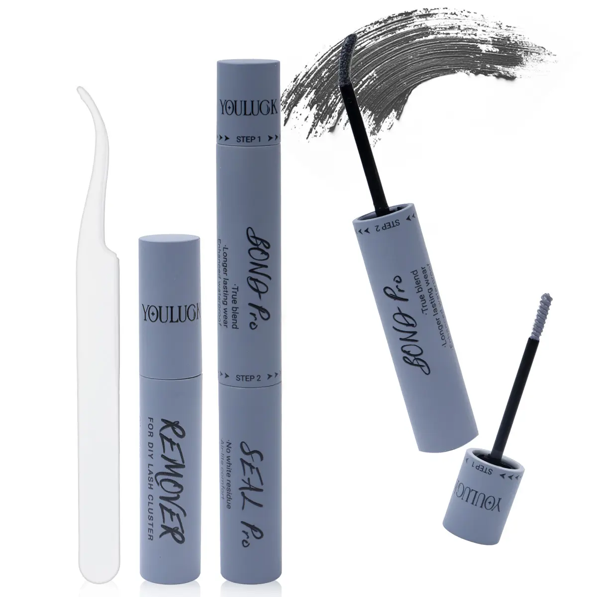 Bond Seal & Remover & Tweezers (Gray Glue)
