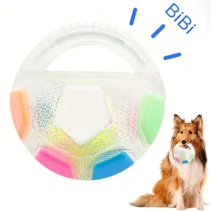Interactive Soccer Ball Dog Toy with Handle | Durable Chew & Fetch Toy for Small & Medium Dogs NONE
