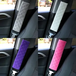 1pc soft car seat belt cover, car seat belt shoulder pads, comfortable shoulder pads, suitable for cars, trucks, adults, adolescents
