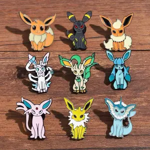 Pokemon Eevee and Eeveelutions Pins Set
