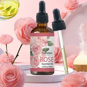 Rose Essential Oil Humidifier Air Freshener 100ML, Plant Extract, Relieve Fatigue, Improve Air Quality, Suitable for Bathroom, Living Room, Bedroom