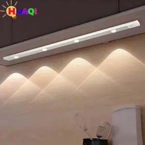 Ultra-Thin Smart Motion Sensor Dimmable Feature Cabinet Light, Modern Simple Style, Rechargeable Self-Adhesive LED Strip, Suitable for Wine Cabinets