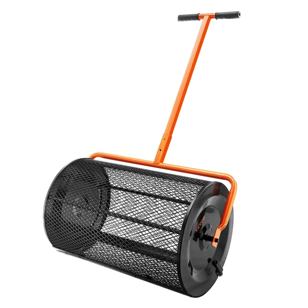 【summerfinds】VEVOR Compost Spreader Peat Moss Spreader 24 inch Wide 24.4-26.4" Height Adjustable Lawn & Garden Spreaders Compost, Top Soil, Mulch - Durable Lightweight Multi-Purpose Yard Care Equipment