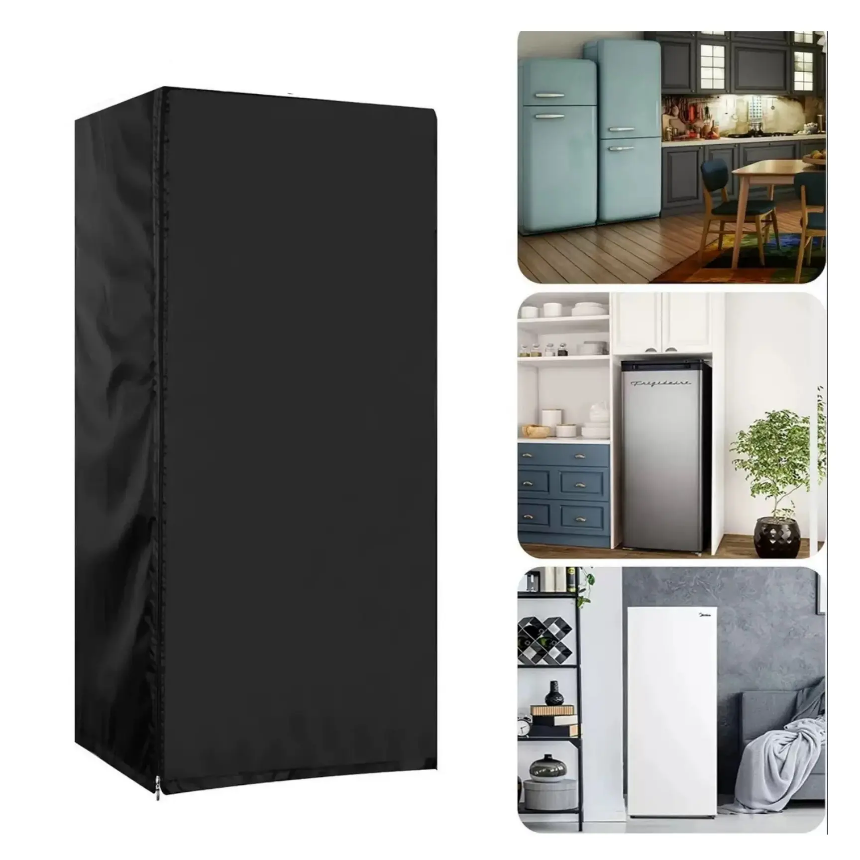 1pc Upright Refrigerator Cover, Durable Cover, Protective Cover for Upright Freezers/Beverage Refrigerator, Suitable for most Upright Fridge.