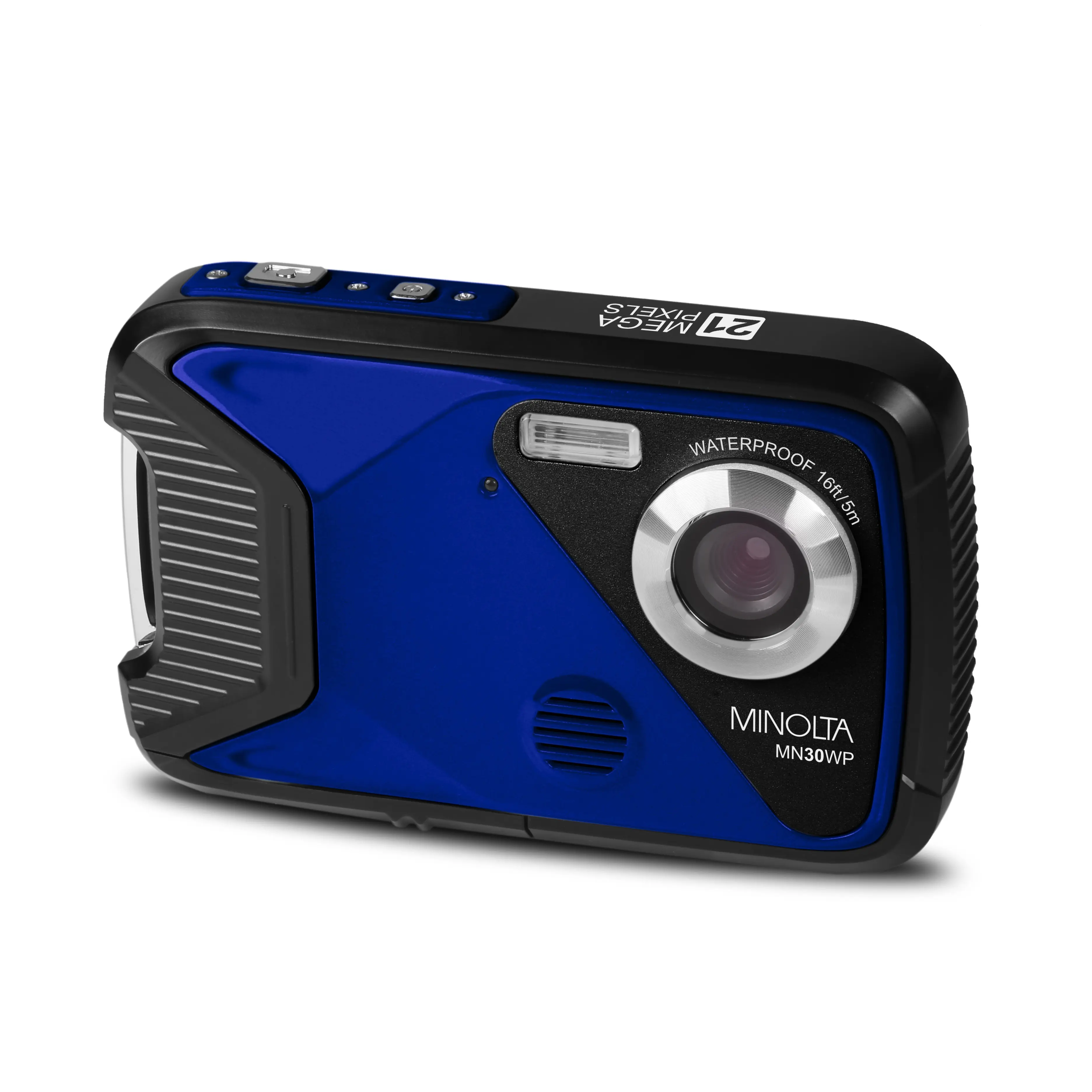 (Refurbished) MN30WP 21MP / 1080P HD Waterproof Digital Camera (Blue)