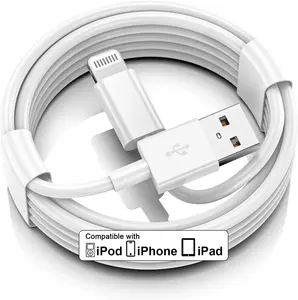3ft White USB A to Lightning Charger Cord, CarPlay Optimized for iPhone 14/13/12/11 Pro Max XR XS X 8 7 6 Plus SE, Fast Charging & Data Transfer, Tangle-Free, Stable Connection Electronic Cable