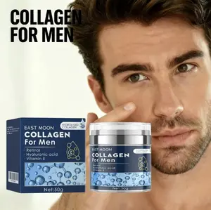 Collagen Men's Anti-Aging Wrinkle Cream, Men's FaceMoisturizer Cream 50g, Skin Firming and TighteningLotion, Firming Hyaluronic Acid Moisturizer Moisture Moisturizing Hydrating