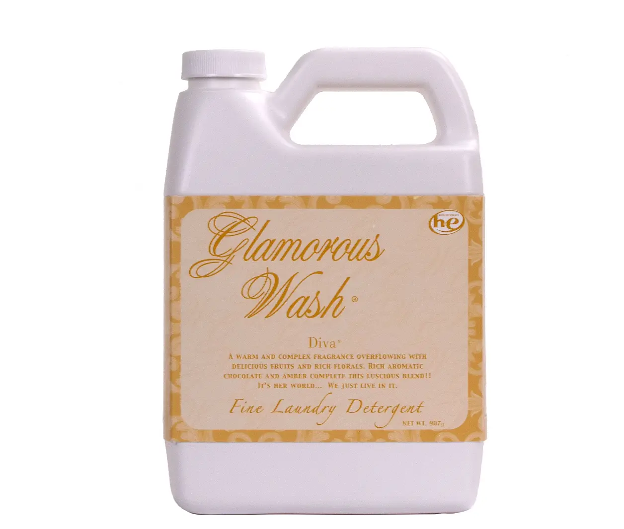 Glamourous Wash Laundry detergent by Tyler Candle Company, Tyler Candle Diva Glamorous Wash Liquid Laundry Detergent, 6 Loads, 16 fl oz