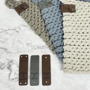 Faux Leather Tags-5 pack | Handmade with Love