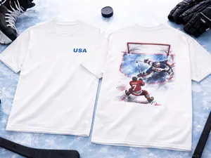 Fathers Day Gift + 4th of July - USA Hockey T-Shirt – Hellebuyck Save of The Century