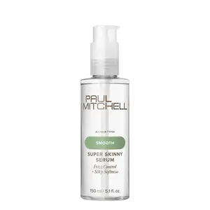 Paul Mitchell Super Skinny Serum - Lightweight Smoothing Primer for Frizz Control & Silky Smoothness - 0.85oz Bottle - Heat Protect Thermal Protection Blow Dry