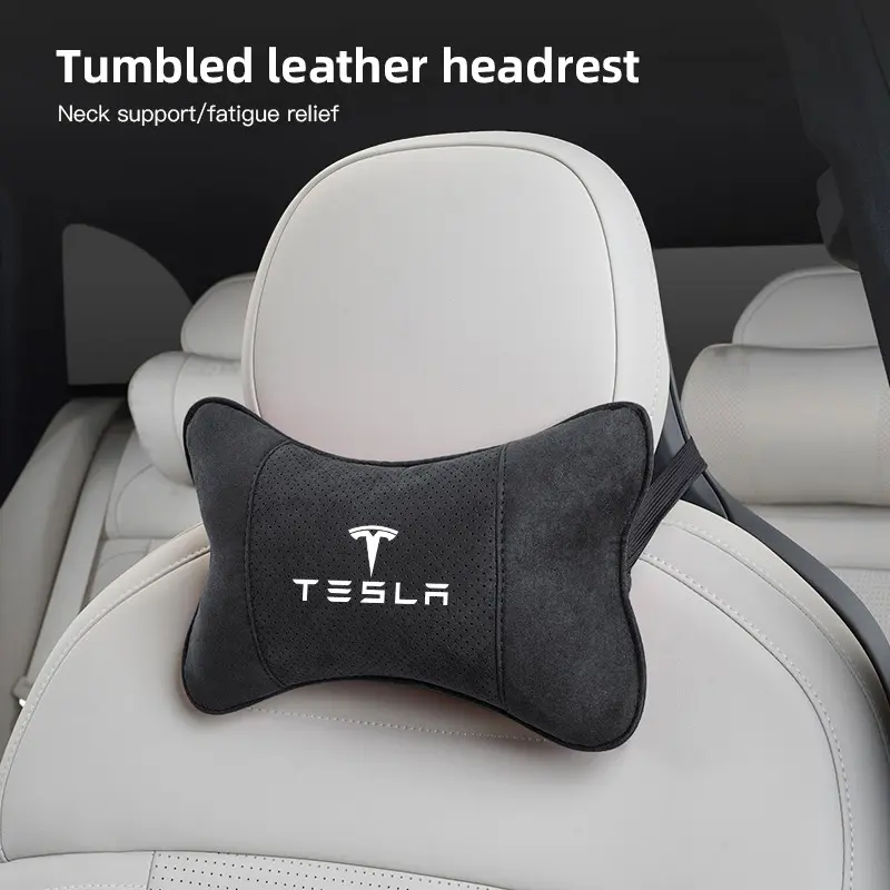 Car Seat Headrest Neck Pillow Support Protection Car Accessories For Tesla Model 3 Model S Model X Model Y Cybertruck Roadster SpaceX