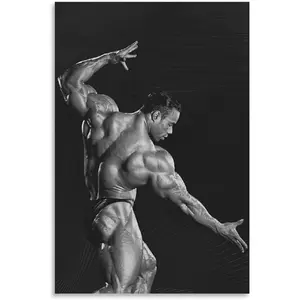 Bodybuilder Kevin Levrone Portrait Art Poster (5) Canvas Poster Bedroom Decor Office Room Decor Gift