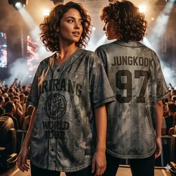 Kpop Group Bangtan-Camo Style Jersey, Custom Bangtan Boys Members Baseball Jersey For Army, Bangtan World Tour 2026 Merch Top, Bangtan Comeback 2026