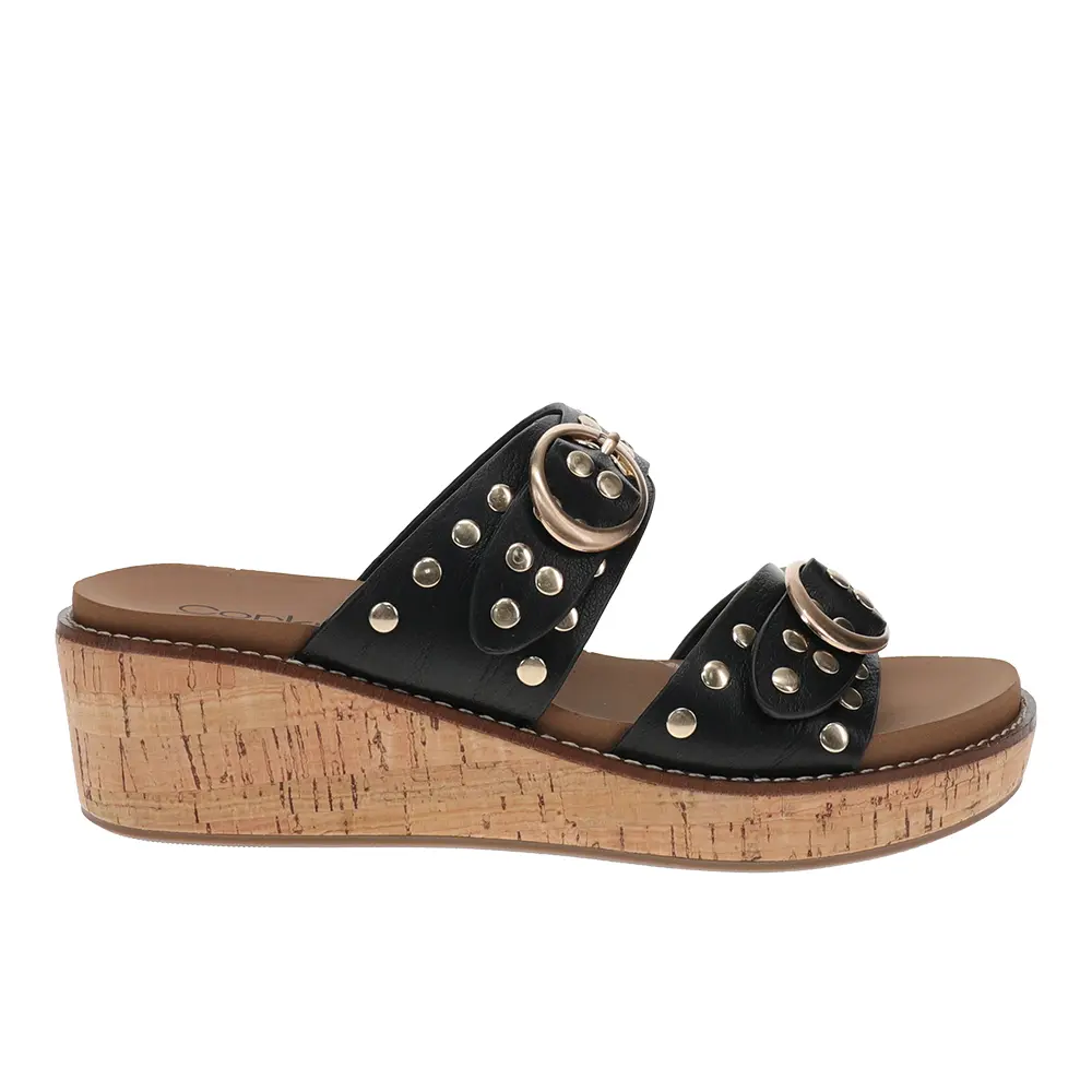 Corkys Womens Told You So  Casual Sandals Casual Low Heel 1-2" - Black