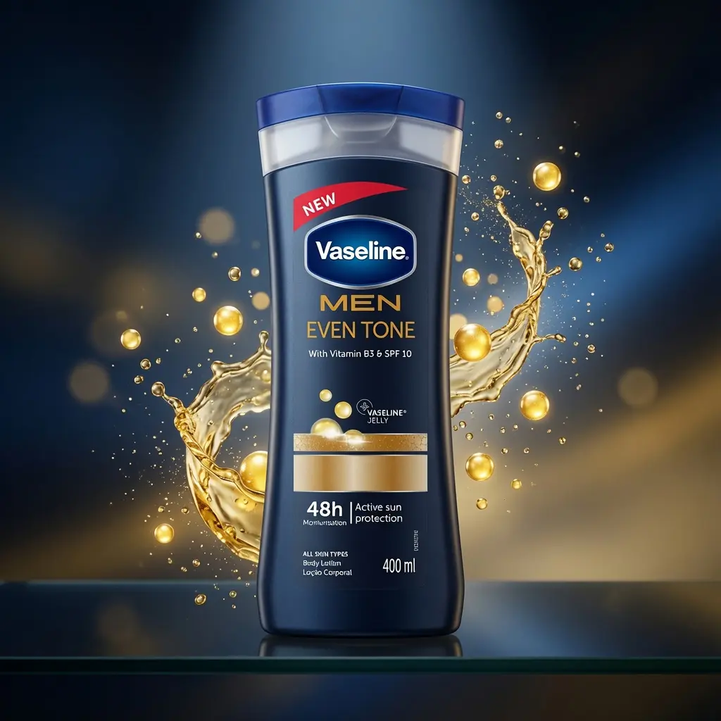 Vaseline Men Even Tone Vitamin B3 & SPF 10 Lotion 400ml 3-6 Pack 48h Moisturization for All Skin Types