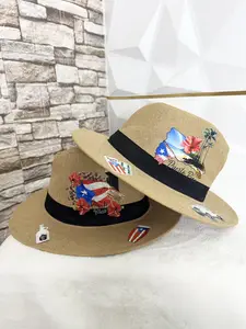 Caribbean Straw Hat – Dominican Republic / Puerto Rico Edition | Unisex, One Size