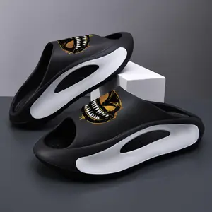 Thick Sole Comfort Slides with Cool Monster Design for Men & Women,summervibes
