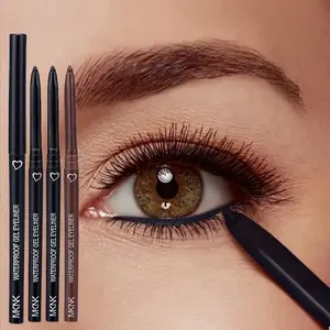 3-Pack High-End Smooth Gel Pencil Eyeliner Set, Long-Lasting Waterproof Smudge-Proof Formula, Easy Application for All Skin Types, Longwear Eye Liner