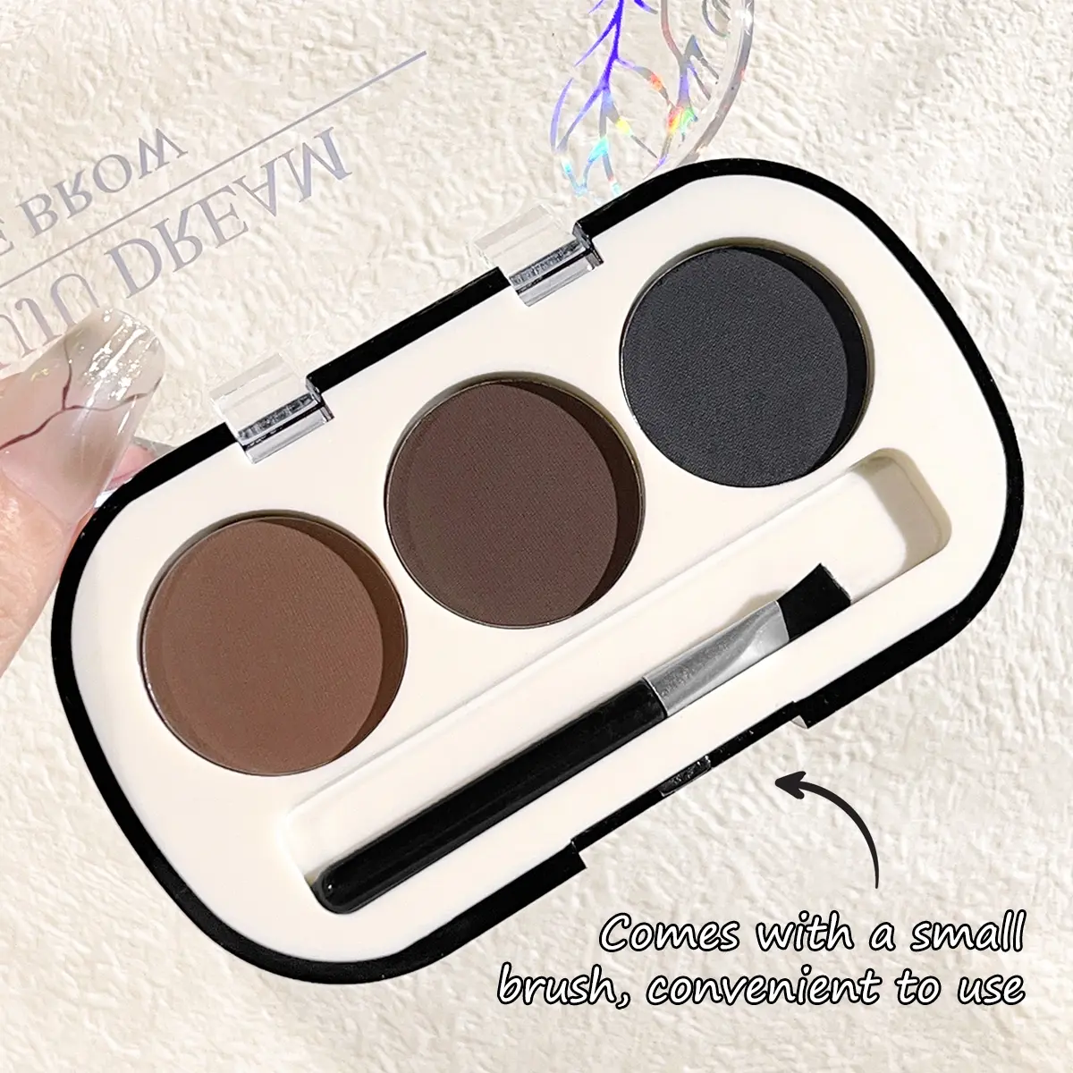 Three-color eyebrow powder pan eyebrow cream lasting waterproof and sweat-proof beginner eyebrow powder female Cosmetic Powder Eyebrow Makeup Eyebrow Powder Palette Eyebrow Makeup Products