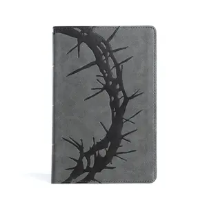CSB Large Print Personal Size Reference Bible, Charcoal Leathertouch -- Csb Bibles by Holman - Bible