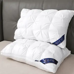 Hotel Luxury Pillow – Cloud-Like Soft & Ergonomic Neck Support, Breathable Cover, Pinch Pleat Design, Gusseted Sidewall, All-Night Comfort for Back, Side & Stomach Sleepers summerwins  s day gift