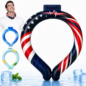Cooling Neck Ring for Hot Weather, Reusable Neck Cooling Tube Wearable Neck Cooler for Summer Outdoor Work, Sports, Travel and Camping
