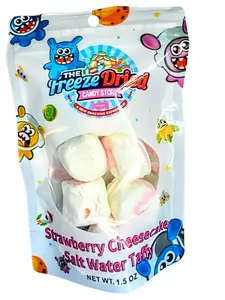 The Freeze Dried Candy Store Strawberry Cheesecake Salt Water Taffy freeze-dried candy